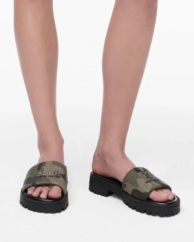 The Camo Jacquard Lug Sole Slide The Camo Jacquard Lug Sole Slide