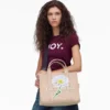 The Daisy Script Canvas Medium Tote Bag