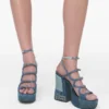 The Deconstructed Denim Kiki Platform Sandal