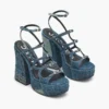 The Deconstructed Denim Kiki Platform Sandal