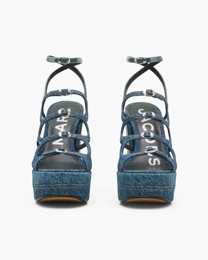 The Deconstructed Denim Kiki Platform Sandal