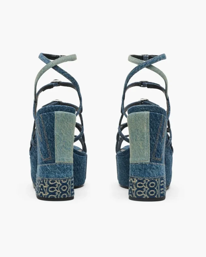 The Deconstructed Denim Kiki Platform Sandal