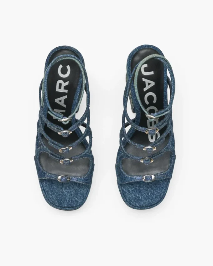 The Deconstructed Denim Kiki Platform Sandal