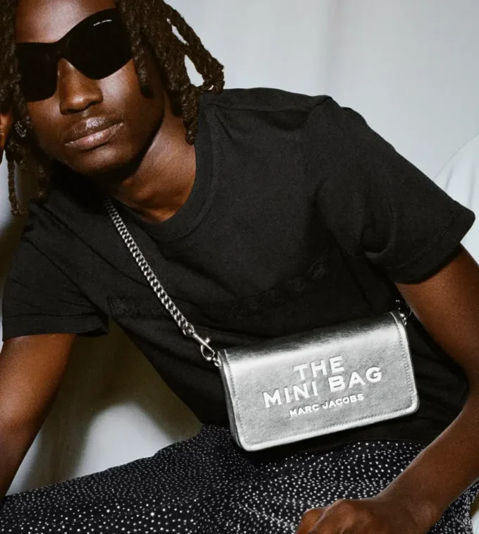 The Metallic Leather Chain Mini Bag
