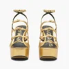 The Metallic Leather Kiki Platform Sandal