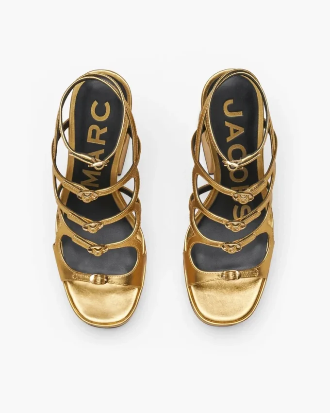 The Metallic Leather Kiki Platform Sandal