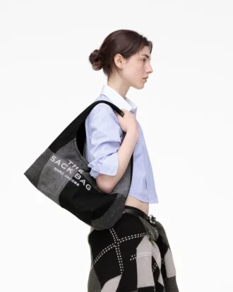 The Patchwork Denim Sack Bag
