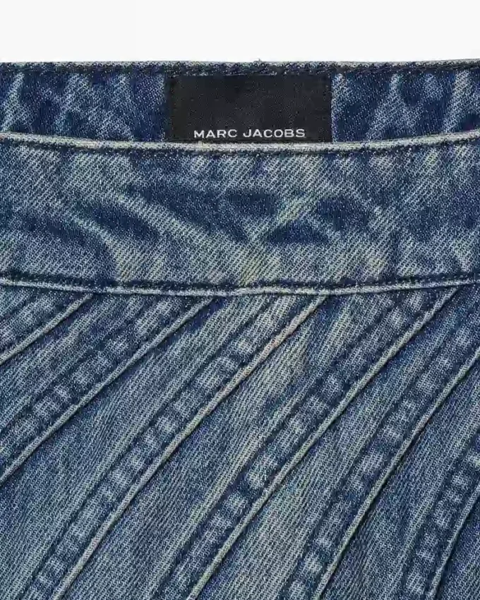The Wave Denim Skirt